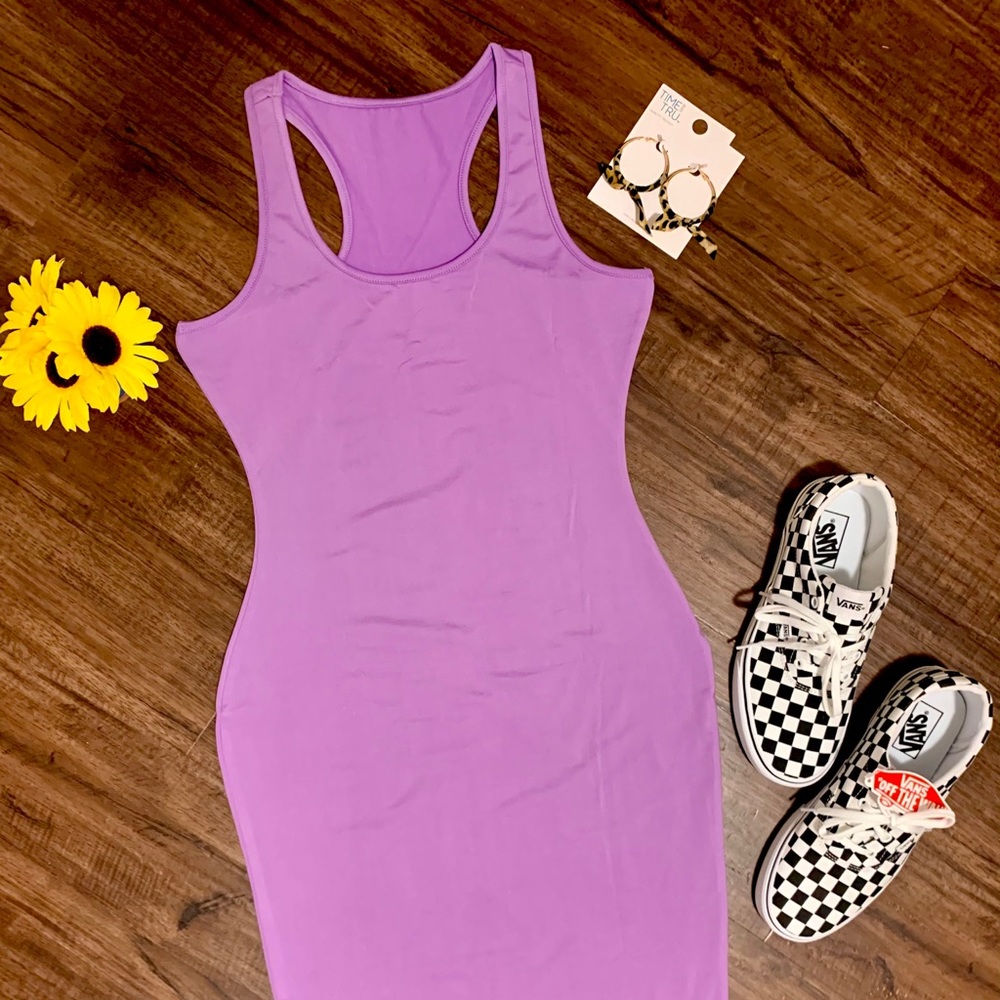 NWT RACEBACK MIDI DRESS✨LILAC - Picture 7 of 13
